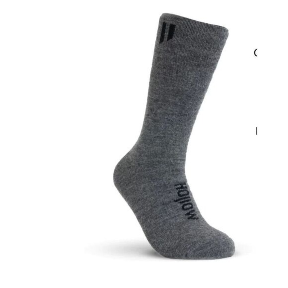 Hollow Alpaca Performance Crew Socks Medium & Large‎ Grey Men New With Tags